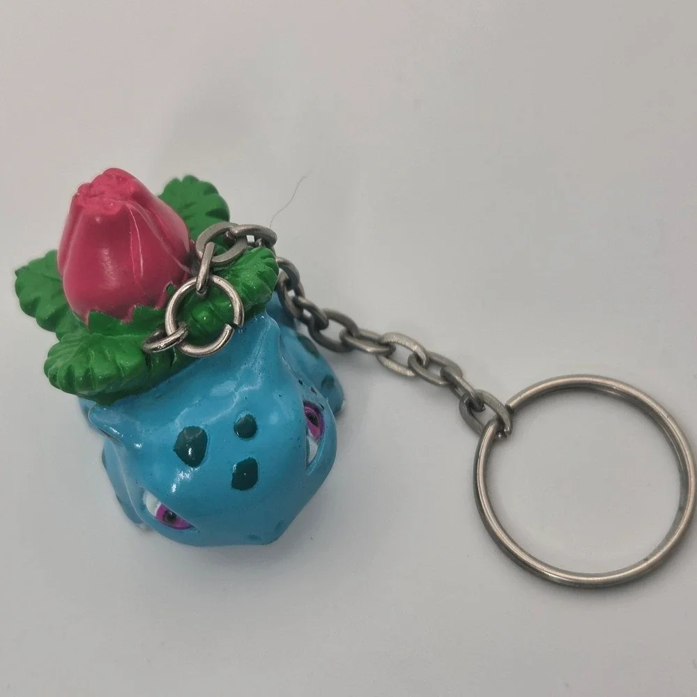 Pokemon Bulbasaur Basic Fun BFI Keychain Figure 1998 Nintendo Vintage